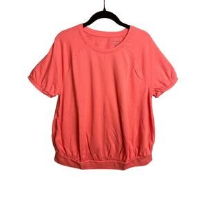 Lane Bryant Short Sleeve Top in Off Peach Size 10/12 NWT‎